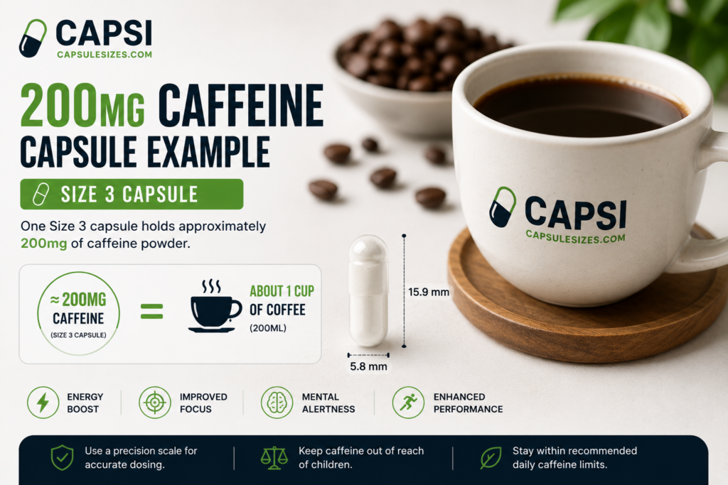 200mg caffeine capsule compared to coffee