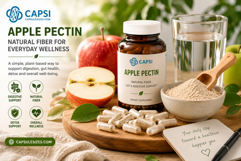 Apple pectin wellness supplement lifestyle image
