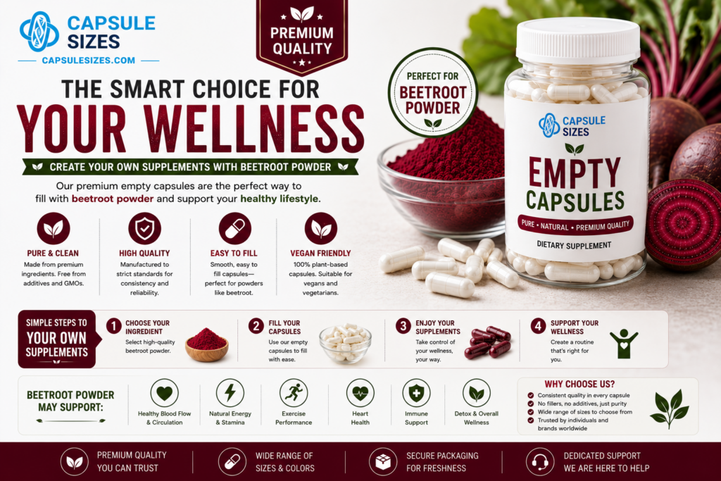 Quick guide and FAQ for beetroot powder capsules