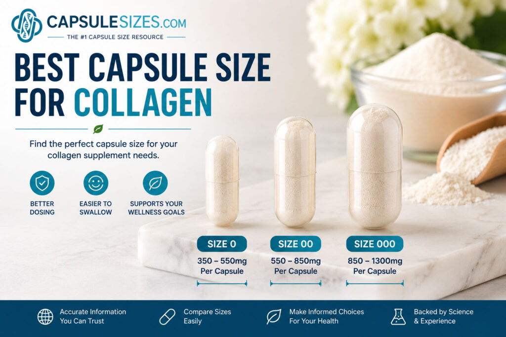 Best capsule sizes for collagen powder