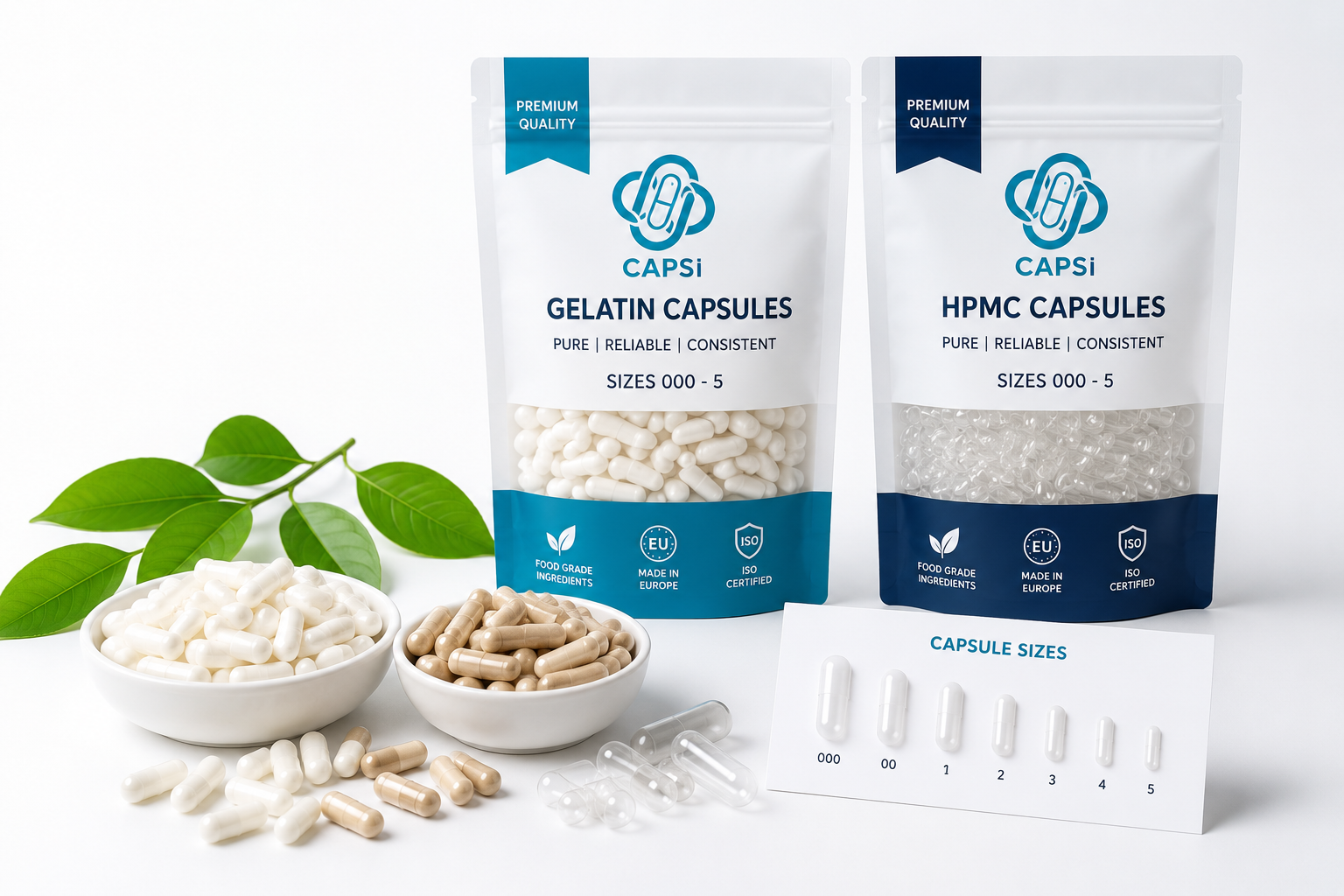 Empty Gelatin & HPMC Capsules | Capsule Sizes, Charts & Guides | Capsi