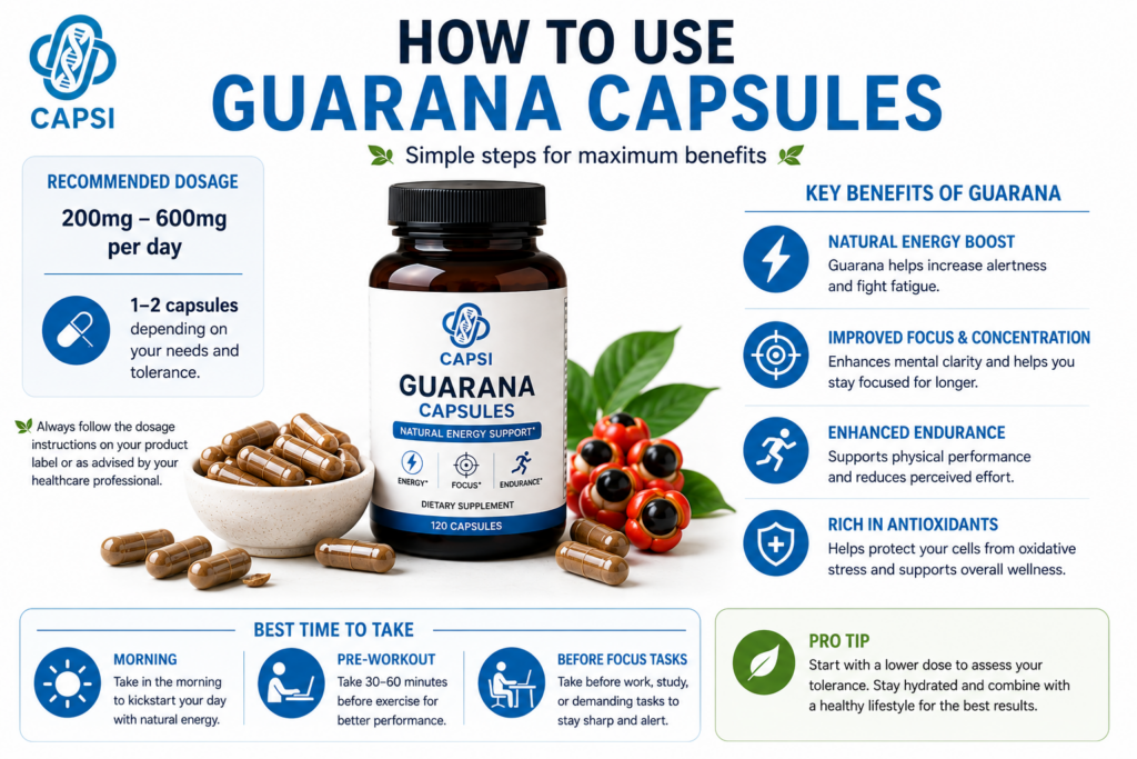 Guide to choosing the best capsule size for guarana powder
