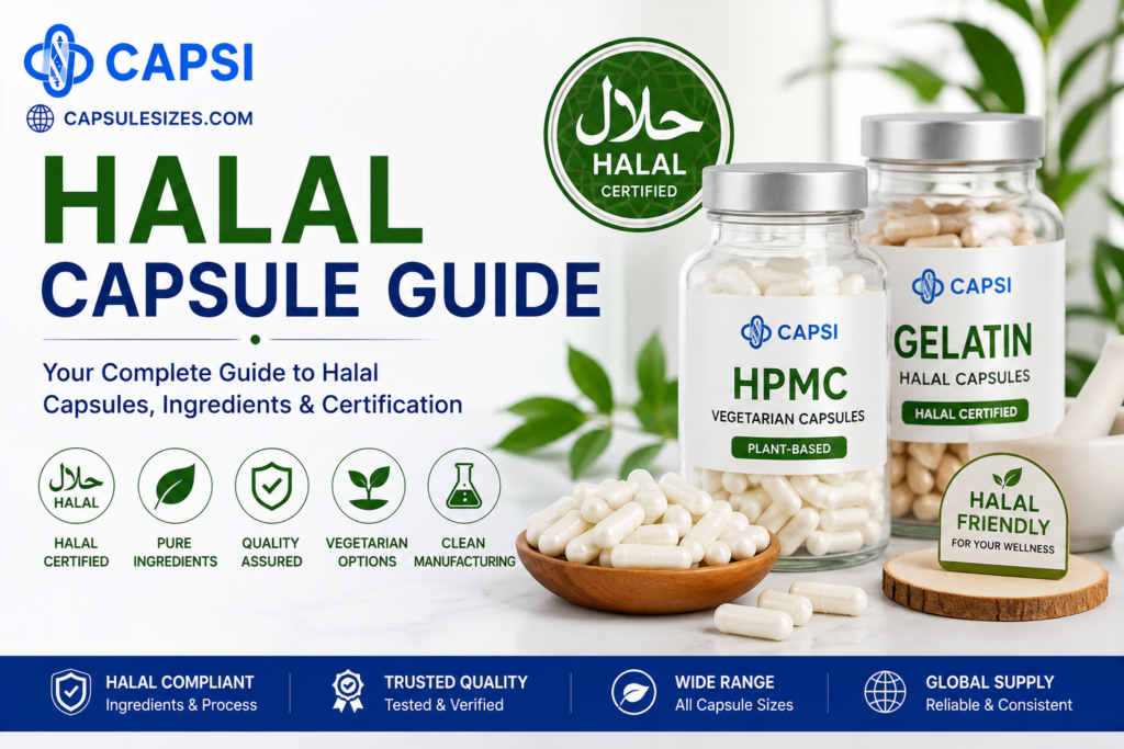 Halal capsule guide with halal-certified empty capsules