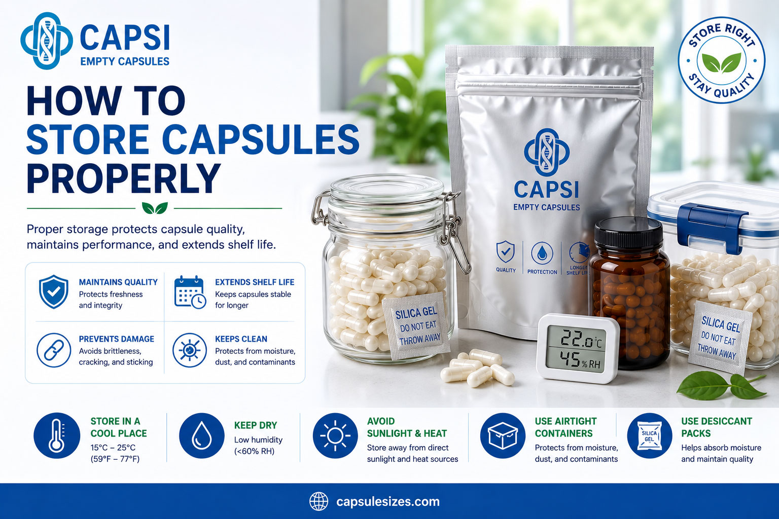 How to Store Capsules Properly – Best Storage Tips for Empty Capsules