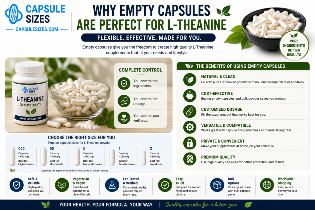 Quick guide and FAQ for L-Theanine powder capsules