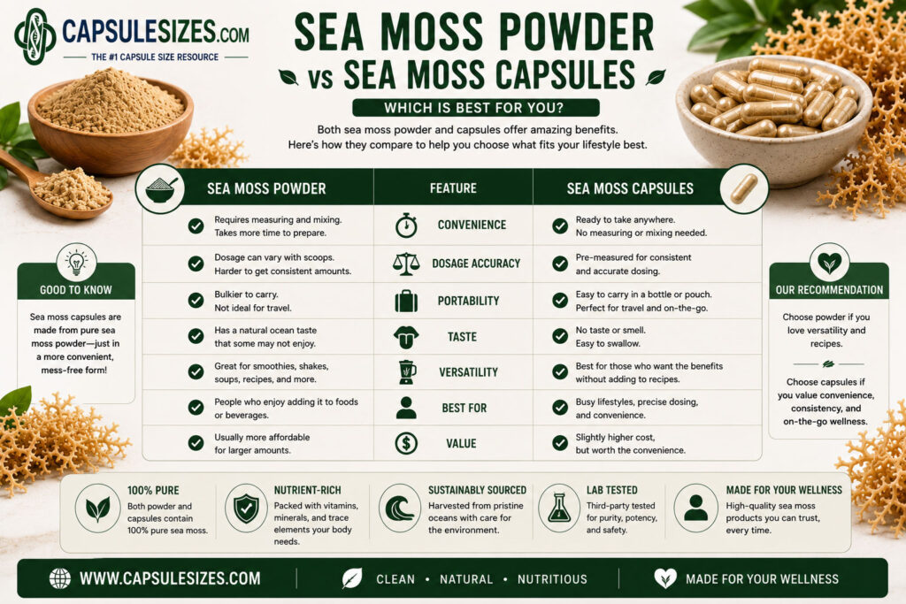 Premium sea moss capsule supplement guide