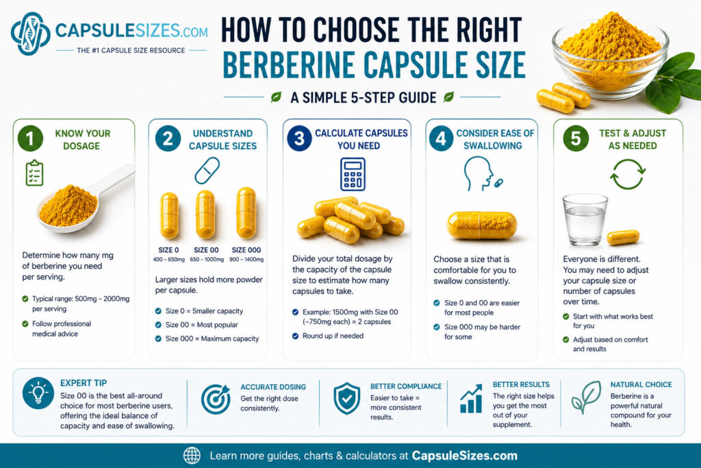 Size 00 vs size 000 berberine capsules