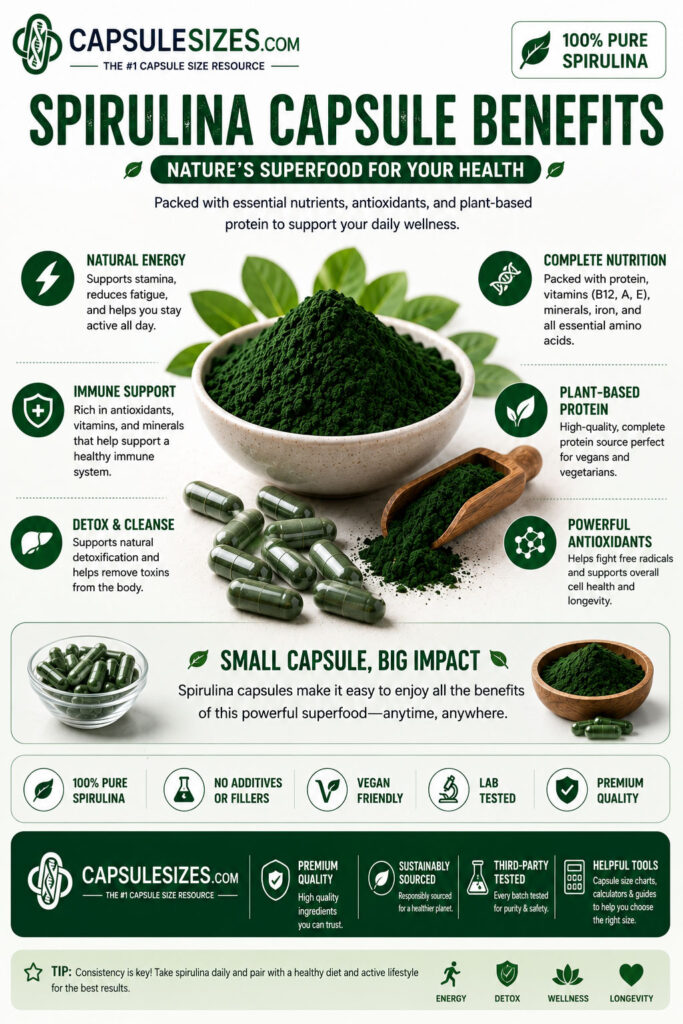 Premium spirulina capsules and supplement guide