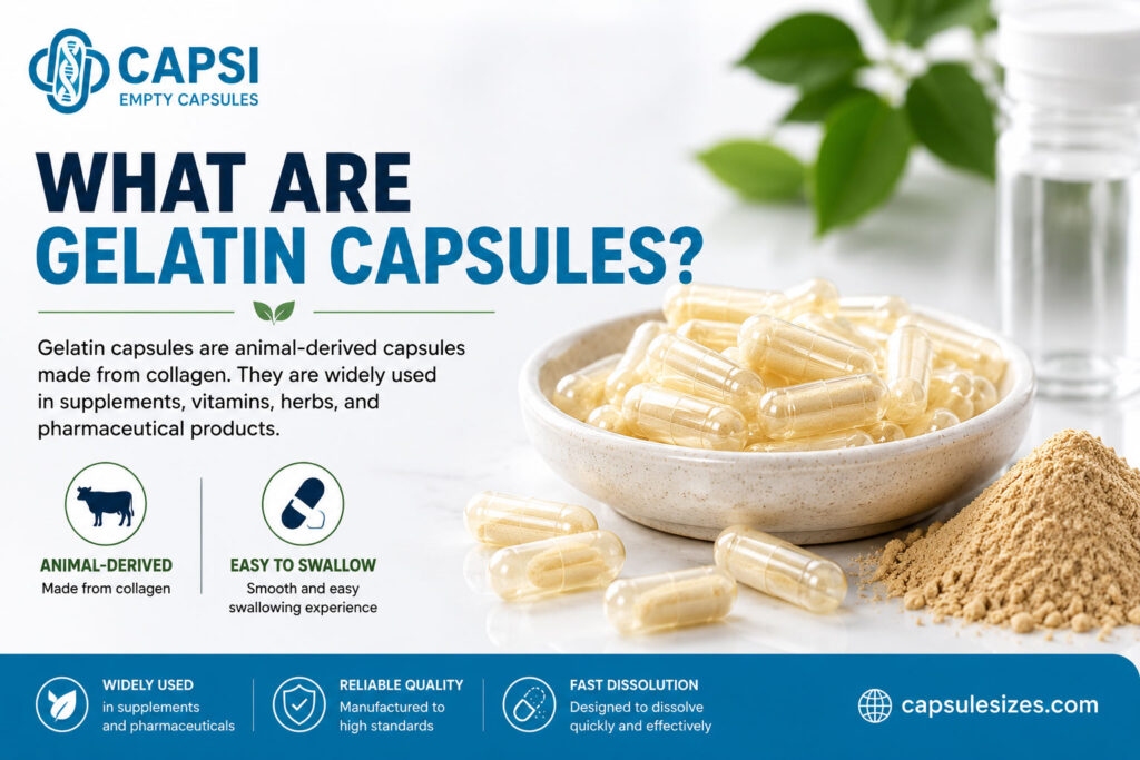 What are gelatin capsules and how they are used in supplements