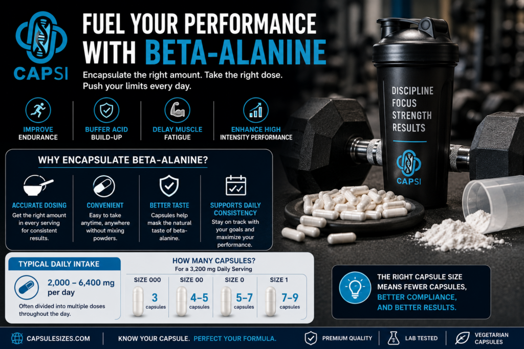 Guide to filling beta-alanine capsules accurately using empty capsules and powder