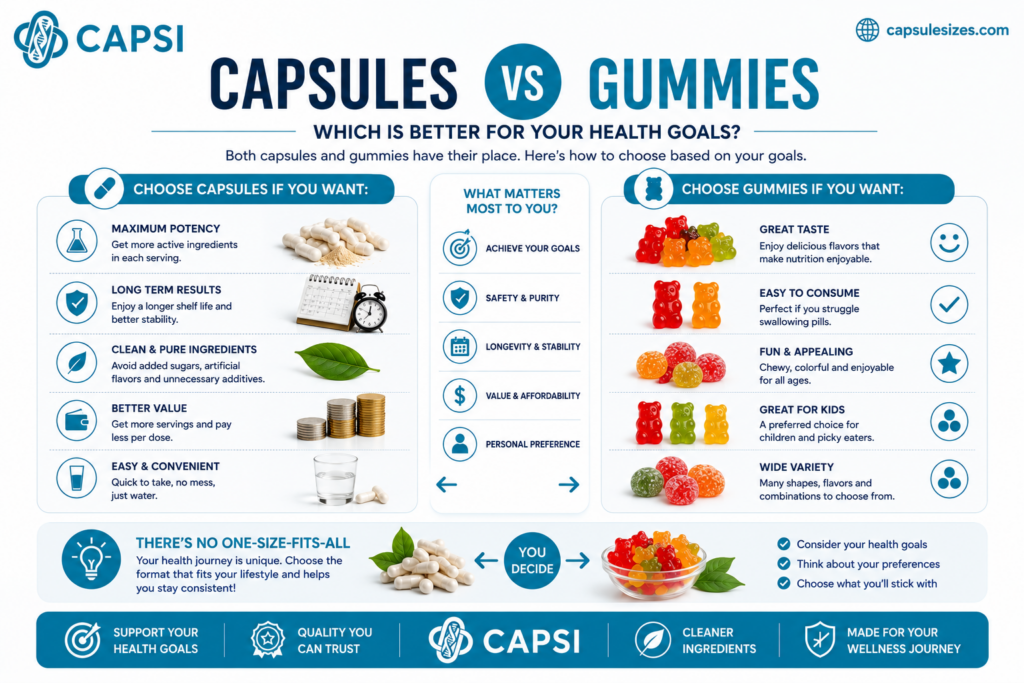 6.	Capsule and gummy storage guide 