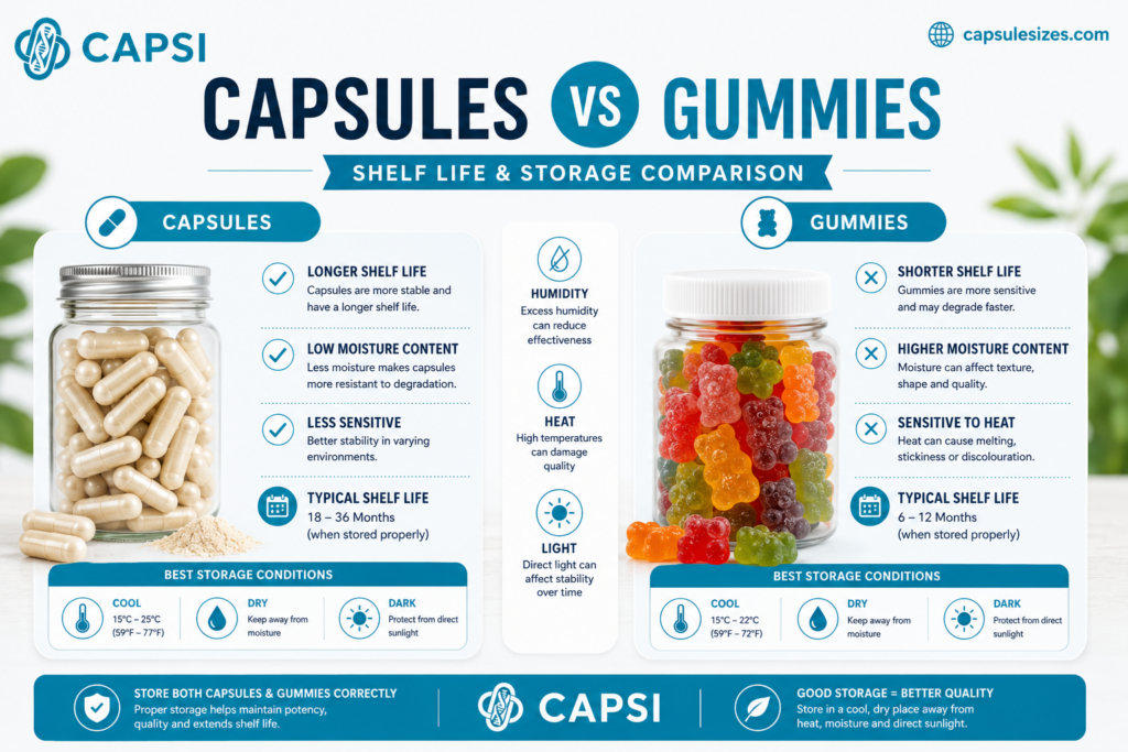 2.	Capsule and gummy supplement infographic 