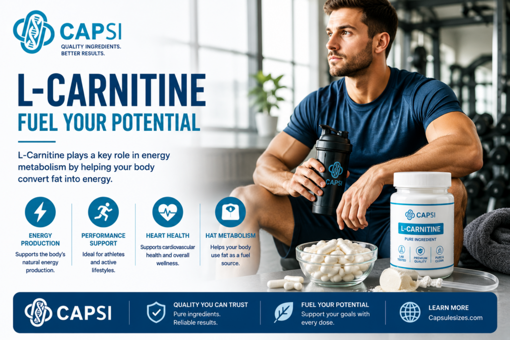 Fitness and wellness scene representing L-Carnitine supplementation