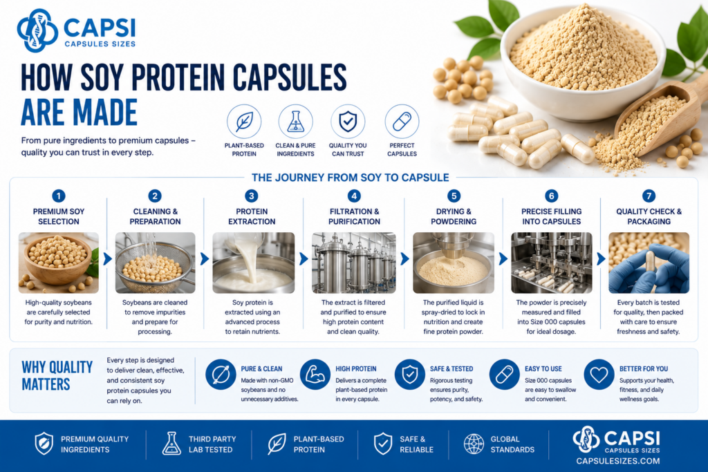 Soy protein capsule guide and supplement information