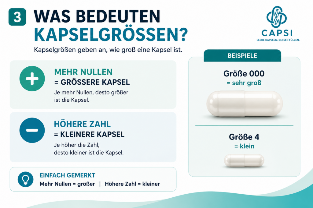 Was bedeuten Kapselgrößen Erklärung